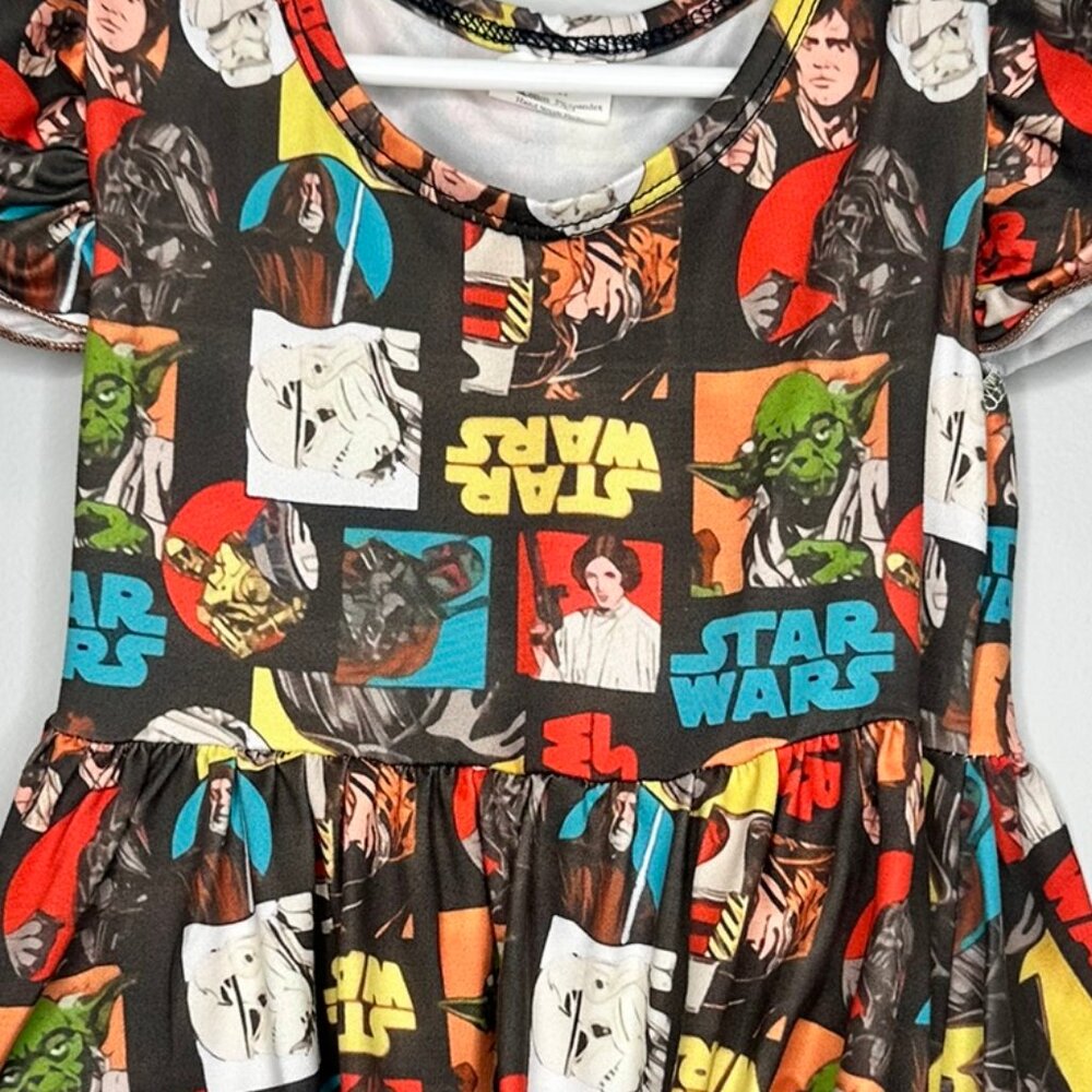 Star Wars Comic Dress 95% Cotton 2% Spandex 2T